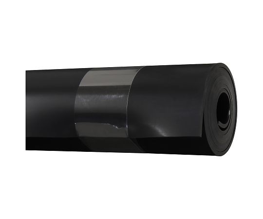 ゴムシート　3mm×200mm×1m 厚みのあるロール状のゴムが平らに広げられた様子