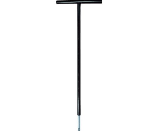 T型 六角棒スパナ テーパーヘッド 8mm 鉄ハンドル 首下500mm 単品