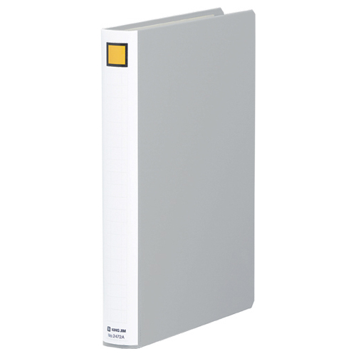 ｷﾝｸﾞﾌｧｲﾙ ｽｰﾊﾟｰﾄﾞｯﾁ(脱･着)ｲｰｼﾞｰ A4ﾀﾃ 20mmとじ 背幅36mm ｸﾞﾚｰ 1冊画像