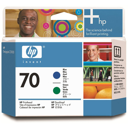 HP70 ﾌﾟﾘﾝﾄﾍｯﾄﾞ ﾌﾞﾙｰ/ｸﾞﾘｰﾝ C9408A 1個画像