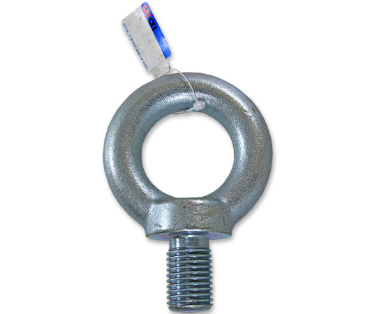 アイボルト　22mm 金属製のアイボルトが、横向きで置かれた状態
