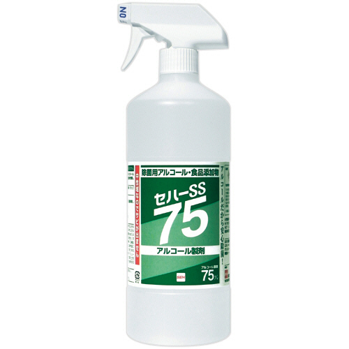 除菌用ｱﾙｺｰﾙｽﾌﾟﾚｰ ｾﾊｰSS 75 ﾄﾘｶﾞｰ付ﾎﾞﾄﾙ 1000mL 1本画像