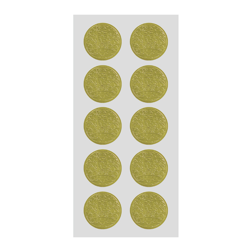 コインシール ゴールド