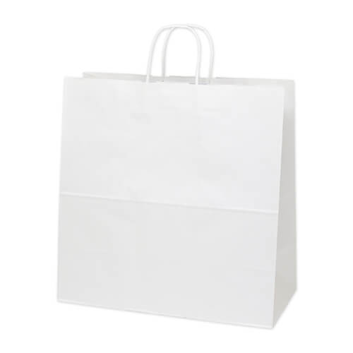 手提げ紙袋（白（片艶）・丸紐・幅450×マチ220×高さ455mm）画像