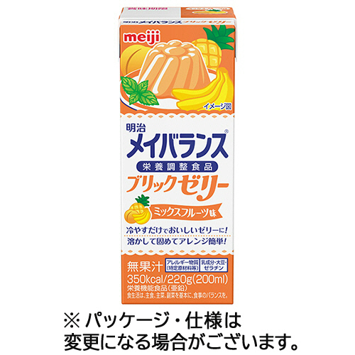 ﾒｲﾊﾞﾗﾝｽﾌﾞﾘｯｸｾﾞﾘｰ ﾐｯｸｽﾌﾙｰﾂ味 220g 1ｾｯﾄ(24本)画像