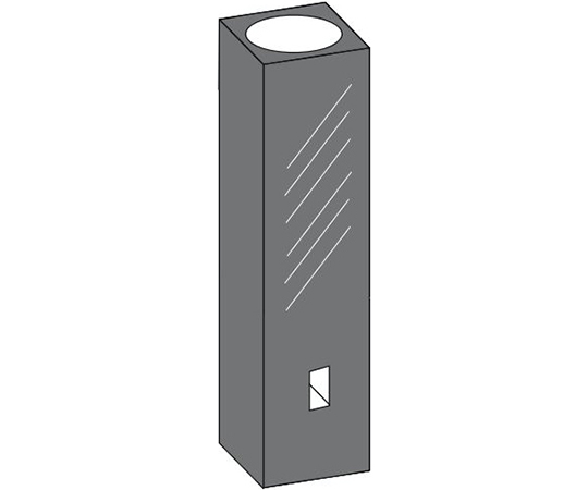 サブマイクロブラックセル（2面透明）　0.010mL　Zd：8.5mm　合成石英画像