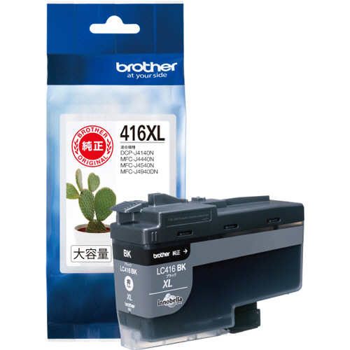 ｲﾝｸｶｰﾄﾘｯｼﾞ ﾌﾞﾗｯｸ 大容量 LC416XLBK 1個画像