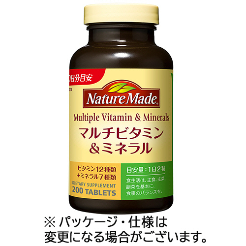 ﾈｲﾁｬｰﾒｲﾄﾞ ﾏﾙﾁﾋﾞﾀﾐﾝ&ﾐﾈﾗﾙ 100日分 1個(200粒)画像