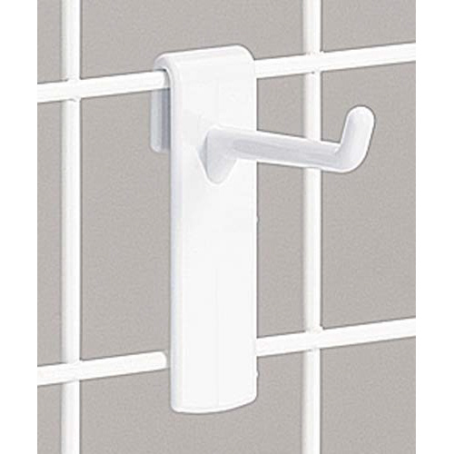 メッシュ用樹脂フック　白　長さ４０ｍｍ　１０本入