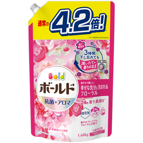 ﾎﾞｰﾙﾄﾞｼﾞｪﾙ 華やかﾌﾟﾚﾐｱﾑﾌﾞﾛｯｻﾑの香り 詰替 ｳﾙﾄﾗｼﾞｬﾝﾎﾞ 1680g 1ﾊﾟｯｸ画像