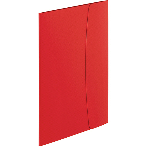 ｸﾘｱｰﾌﾞｯｸ(ﾋﾞｼﾞｶﾙ) A4ﾀﾃ 10ﾎﾟｹｯﾄ 背幅4mm ﾚｯﾄﾞ 1冊画像