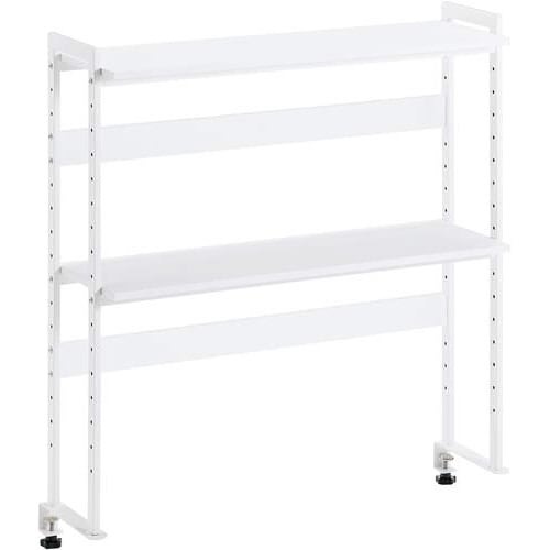 デスク周りデスクラック２段Ｗ８００スノーホワイト画像