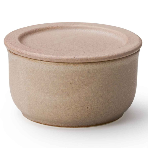 おひつ フタ付き 一膳用 12cm 陶器 美濃焼 ブラウン画像