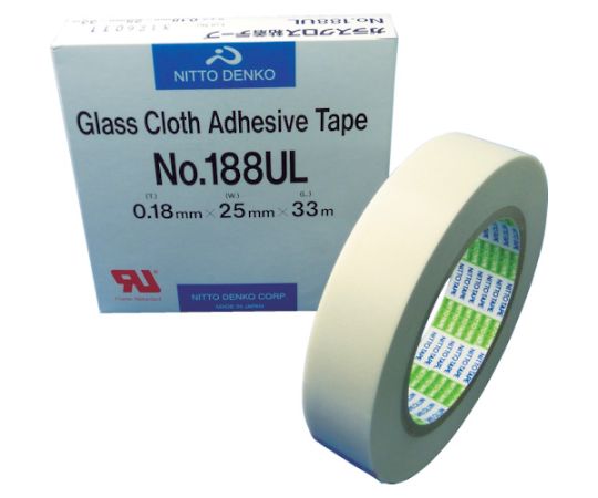 ガラスクロス粘着テープ NO.188UL 0.18mm×25mm×33m画像