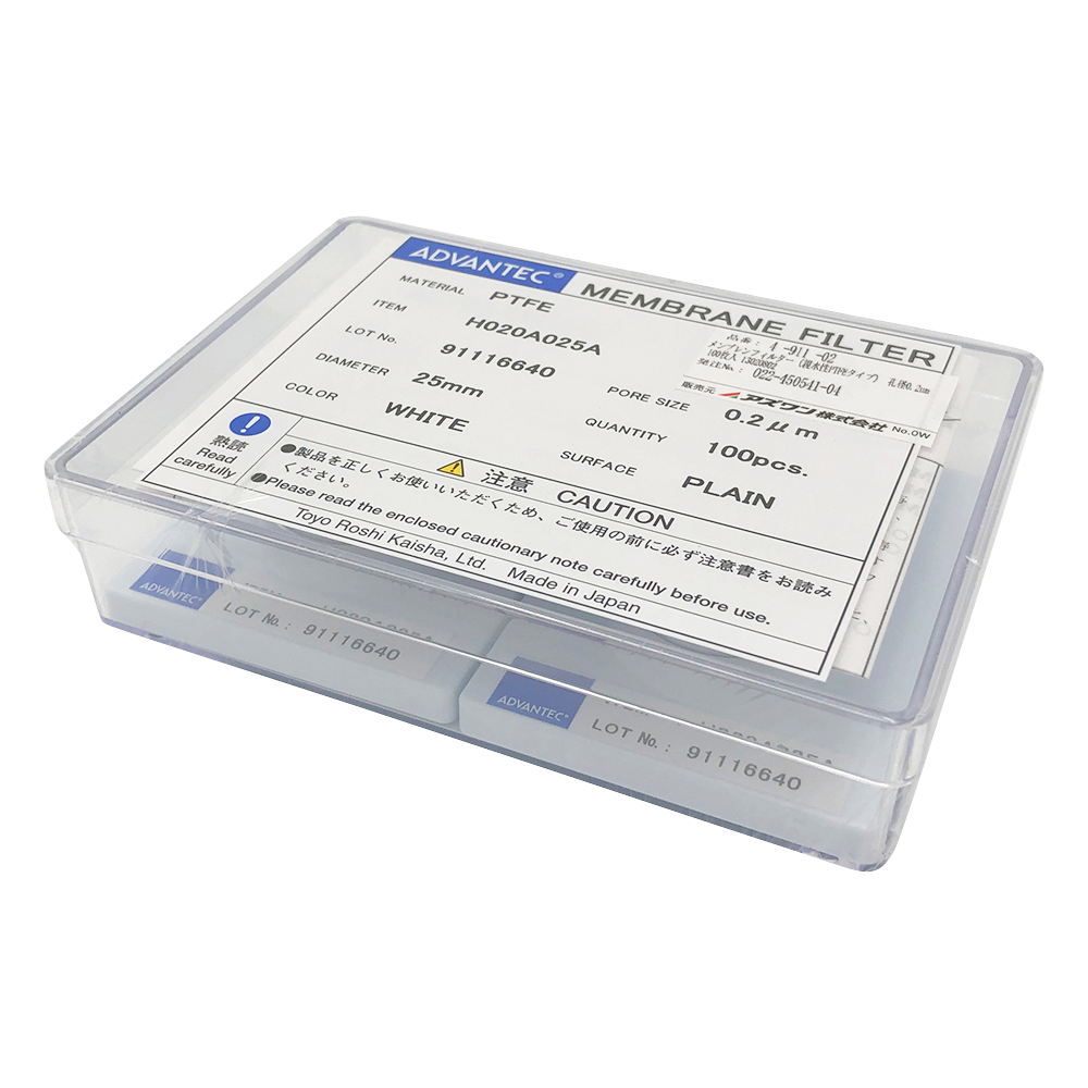 メンブレンフィルター（親水性PTFEタイプ）　孔径0.2μm　100枚入画像