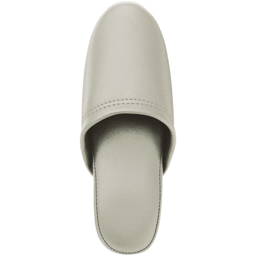 抗菌ﾋﾞﾆｰﾙﾚｻﾞｰ調ｽﾘｯﾊﾟ ﾎﾜｲﾄｸﾞﾚｰ 1足画像