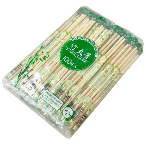 割箸 フジ竹丸箸 5.0mm×20cm OP完封箸楊枝入 尚美堂画像