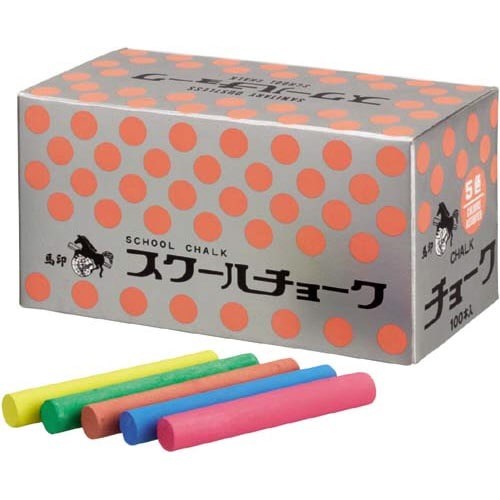 スクールチョーク　５色　１００本画像