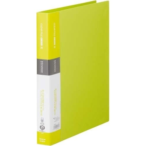 シンプリーズクリアーＦ差替式黄緑Ａ４縦背幅３６ｍｍ画像