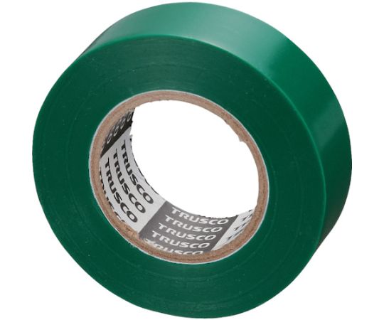 脱鉛タイプビニールテープ　19mmX10m　10巻入り　緑画像