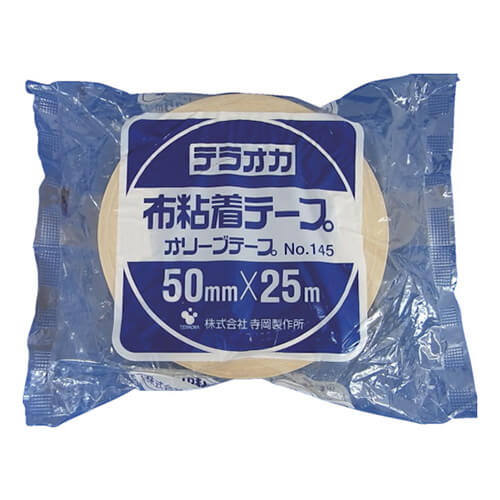 寺岡製作所 カラーオリーブテープ No.145 黄 50mm×25m 145Y50X25画像