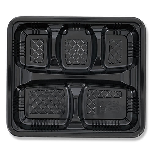 エフピコチューパ 弁当容器 CR-2-5 本体 黒 50枚画像