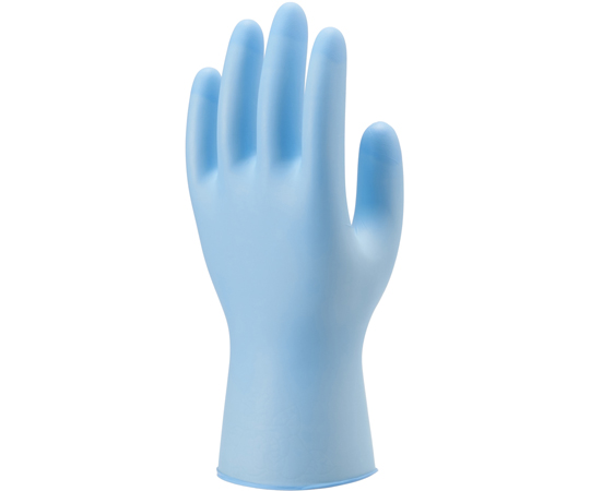 ニトリルゴム製化学防護手袋 使いきりタイプ M ブルー 1箱（100枚入）画像