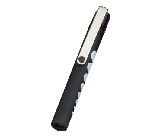 ポケットから落ちにくいナビスプッシュライト（ソフトLED）　ショート　ブラック／ホワイト画像