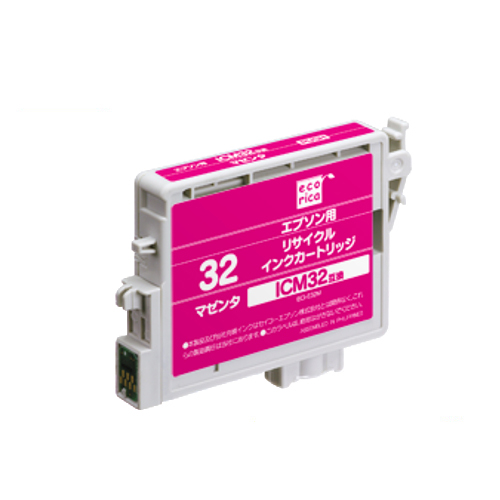 ﾘｻｲｸﾙｲﾝｸｶｰﾄﾘｯｼﾞ ﾏｾﾞﾝﾀ(染料) [ｴﾌﾟｿﾝ:ICM32互換] ECI-E32M 1個画像