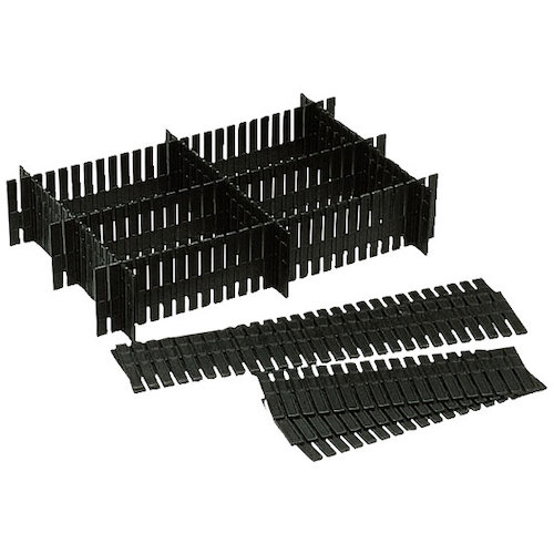 ﾘｽ 導電性ｺﾝﾃﾅｰEC-22用仕切り(大)5611 導電 ﾌﾞﾗｯｸ 1個画像