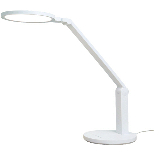 ﾘﾋﾞｶﾞｸ LED大型ﾃﾞｽｸﾗｲﾄ 調光機能付 面発光&ひろく照らせる ﾎﾜｲﾄ 1台