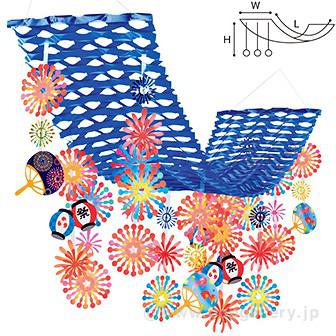 提灯花火プリーツハンガー画像