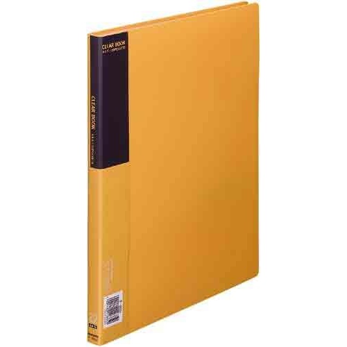 クリヤーブックベーシックＡ４縦２０ポケット黄１０冊画像