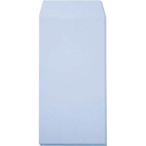 ソフトカラー封筒長３〒枠無アクア１００枚入×１０画像