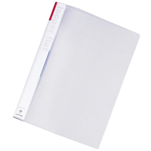 ﾙｰﾊﾟｰﾌﾗｯﾄ A4ﾀﾃ 2穴 100枚収容 赤 1ｾｯﾄ(25冊)画像