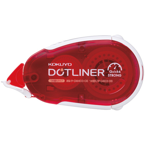 ﾃｰﾌﾟのり ﾄﾞｯﾄﾗｲﾅｰ 強力に貼る 本体 8.4mm×16m 強粘着 1ｾｯﾄ(10個)画像