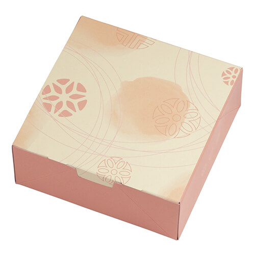 ルミアサービス箱４個　和彩　こうばい色画像