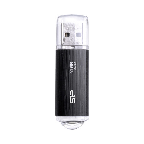 キャップ式ＵＳＢ　Ｂ０２　６４ＧＢ黒画像