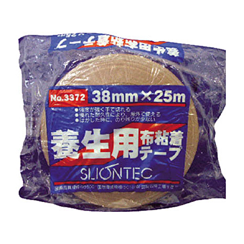 養生用布粘着ﾃｰﾌﾟ38mm ﾌﾞﾗｳﾝ 1巻画像