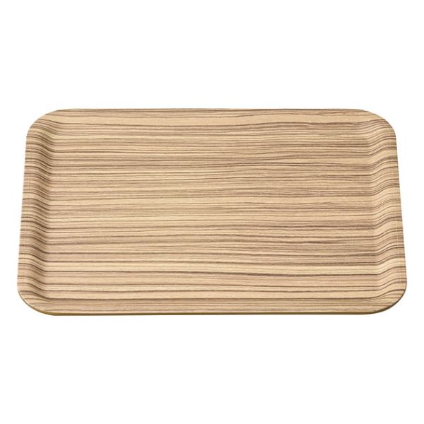 トレー M44-382 ユニバーサル トレイ 330×250 ゼブラウッド ノンスリップ マイン画像