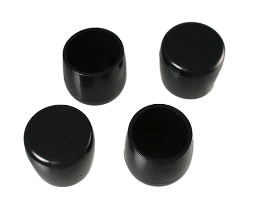 パイプ脚キャップ 内径32mm 高さ37mm 黒 1パック（4個入）画像