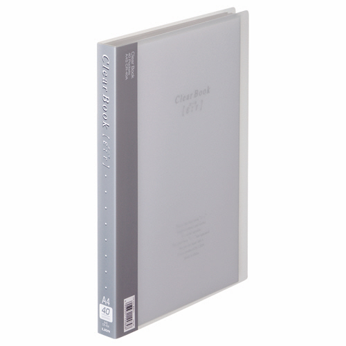 ｸﾘｱｰﾌﾞｯｸ(ｴｰﾙ) A4ﾀﾃ 40ﾎﾟｹｯﾄ 背幅27mm 透明 1冊画像