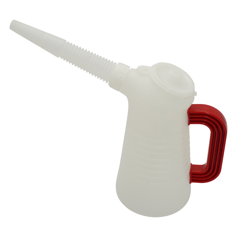 ポリジョッキー　フタ付　赤　1L画像