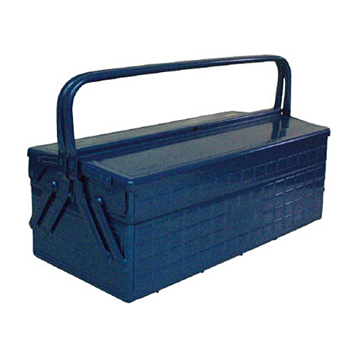 2段式ﾂｰﾙﾎﾞｯｸｽ(ﾄﾚｰ付) ﾌﾞﾙｰ 472×220×289mm 1個画像