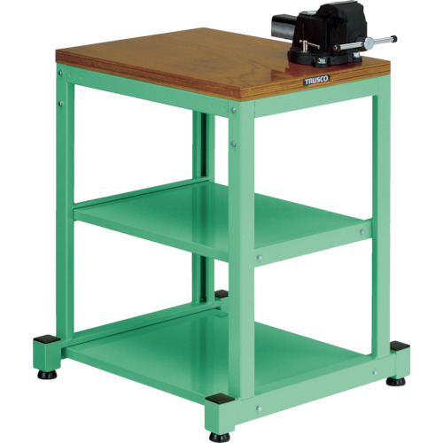 BN型小型作業台 ﾊﾞｲｽ付 450×600×H740 ﾔﾝｸﾞｸﾞﾘｰﾝ 1台画像