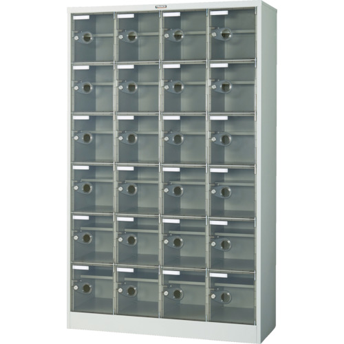 ｼｭｰｽﾞｹｰｽ 24人用 1050×380×H1700 棚付 透明 1台画像