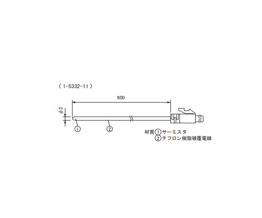 温度センサ フッ素樹脂被Φ2.2mm画像
