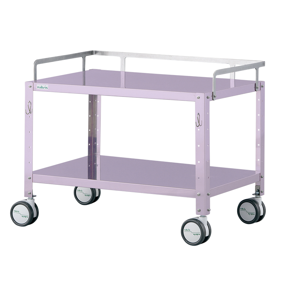 ミニカラフルステンワゴン（フック付き・低床タイプ）　ラージ　ラベンダー画像