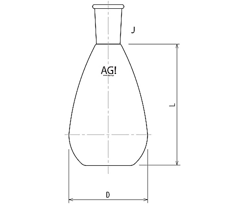 平底ナスフラスコ　300mL　24/40画像