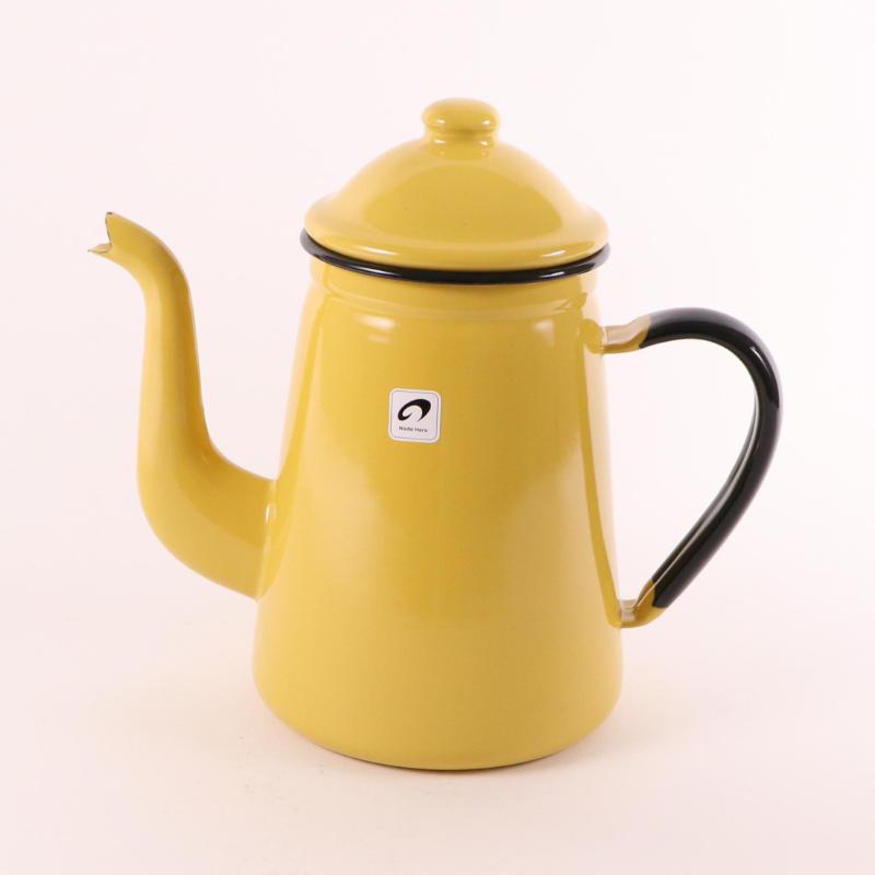 喫茶用品 野田琺瑯 コーヒーポットNo.13 キャメル 1600cc画像